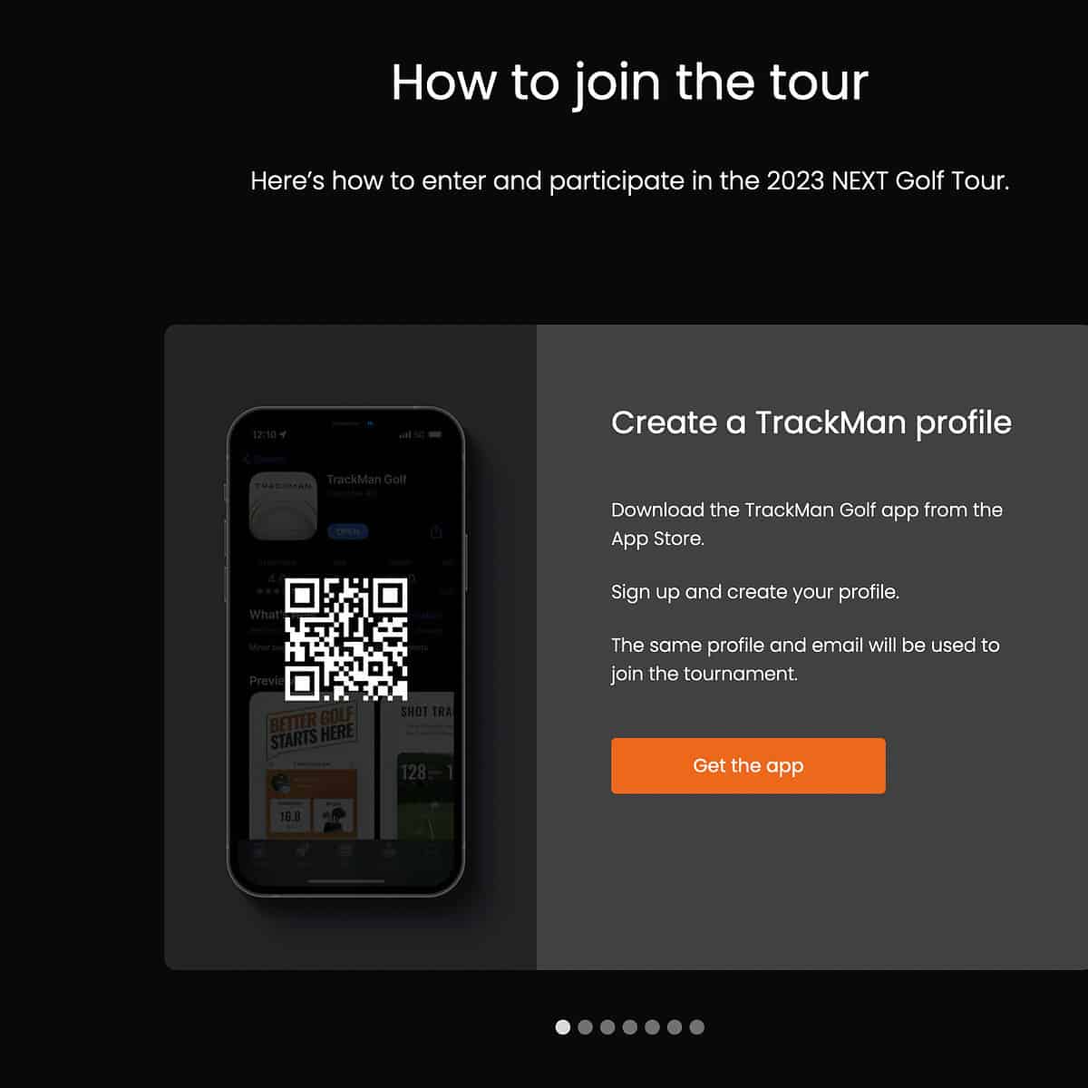 TrackMan NEXT Virtual Pro Tour